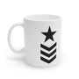 Star Chevron White Ceramic Mug