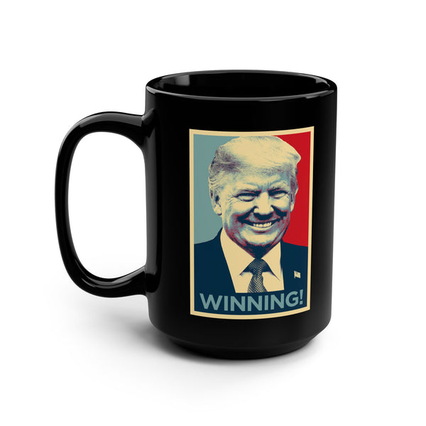 WINNING! Black Mug - 15oz