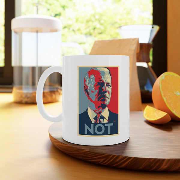 Biden NOT White Ceramic Mug