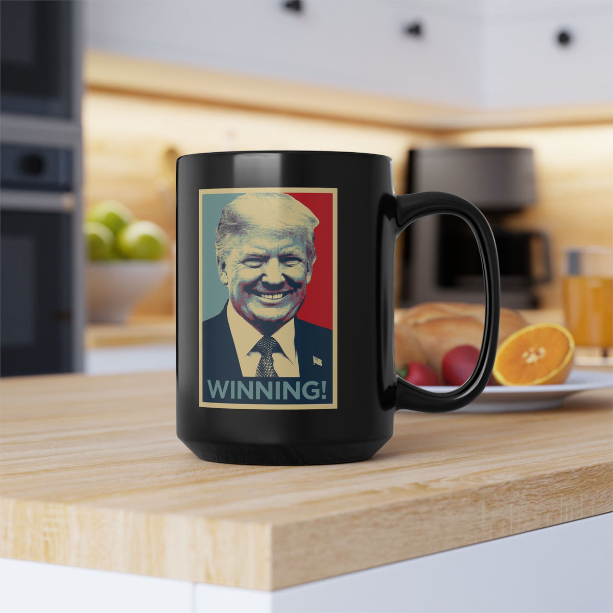 WINNING! Black Mug - 15oz