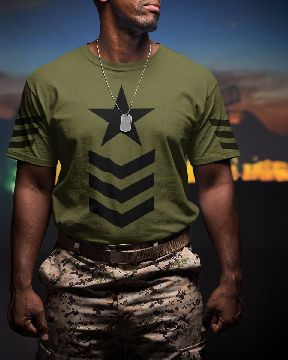 Black Star &amp; Chevron – Tactical Comfort Tee