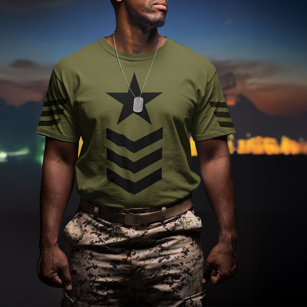 Black Star &amp; Chevron – Tactical Comfort Tee