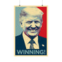 WINNING! with President Trump - Premium Matte vertical poster