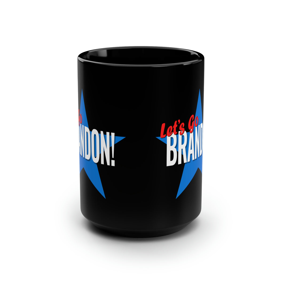 Let's Go Brandon! Black Mug 15oz