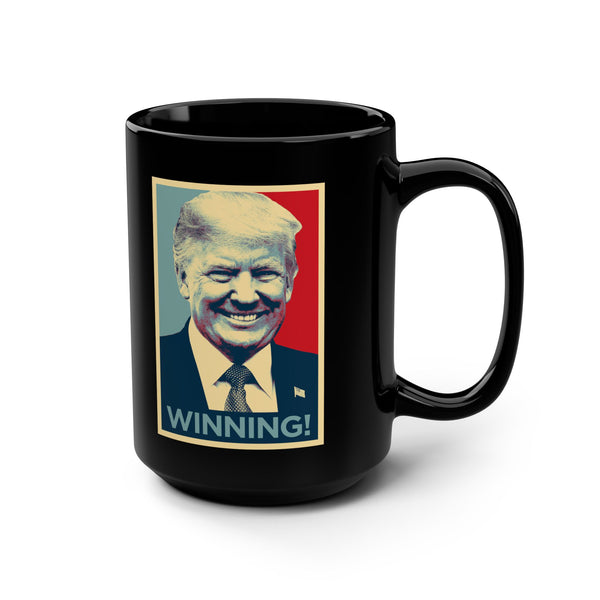 WINNING! Black Mug - 15oz