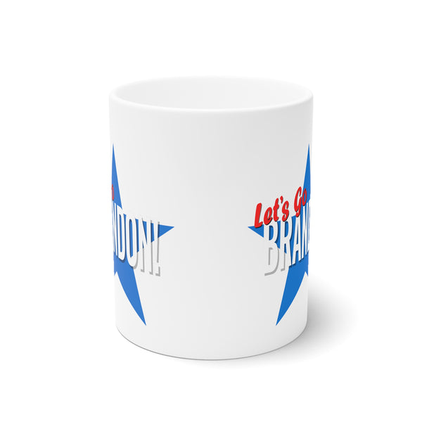 Let's Go BRANDON White Ceramic Mug