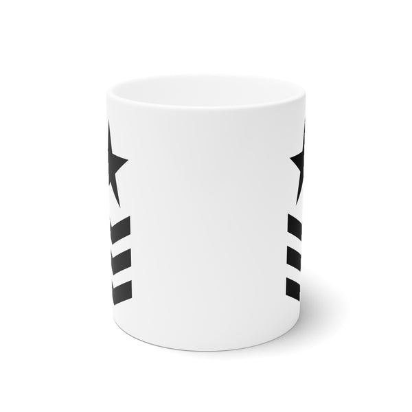 Star Chevron White Ceramic Mug