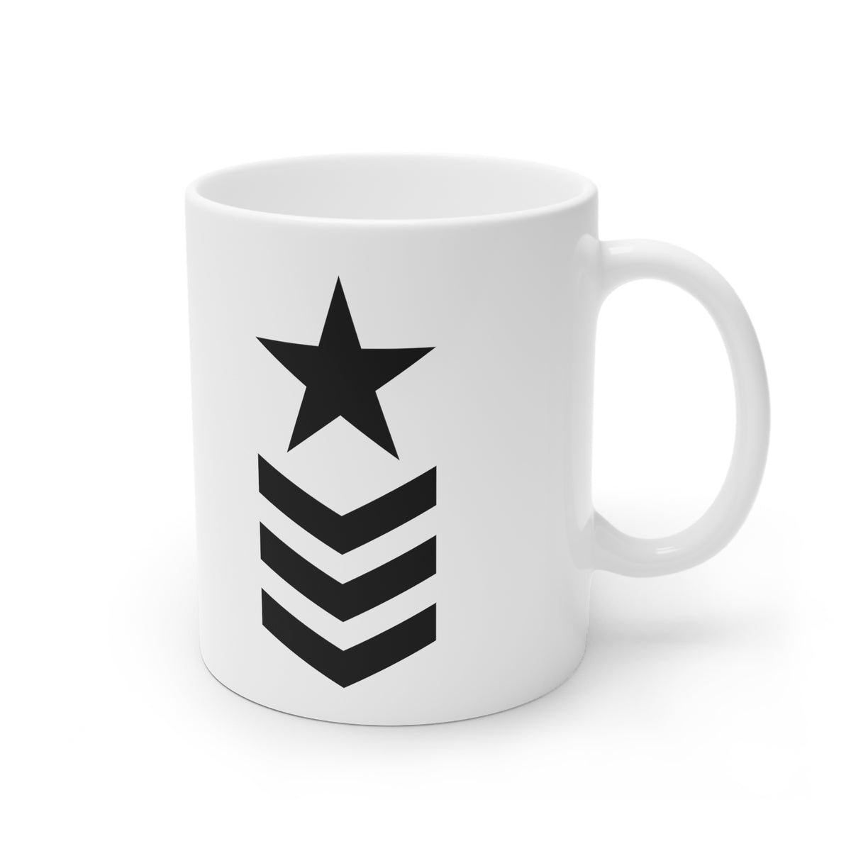 Star Chevron White Ceramic Mug