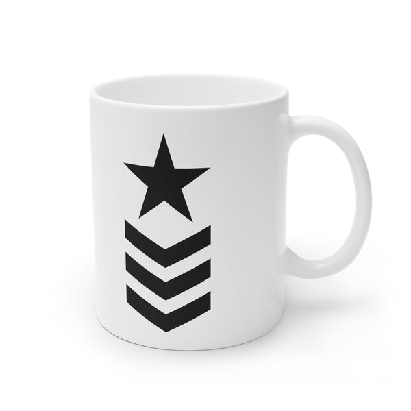 Star Chevron White Ceramic Mug