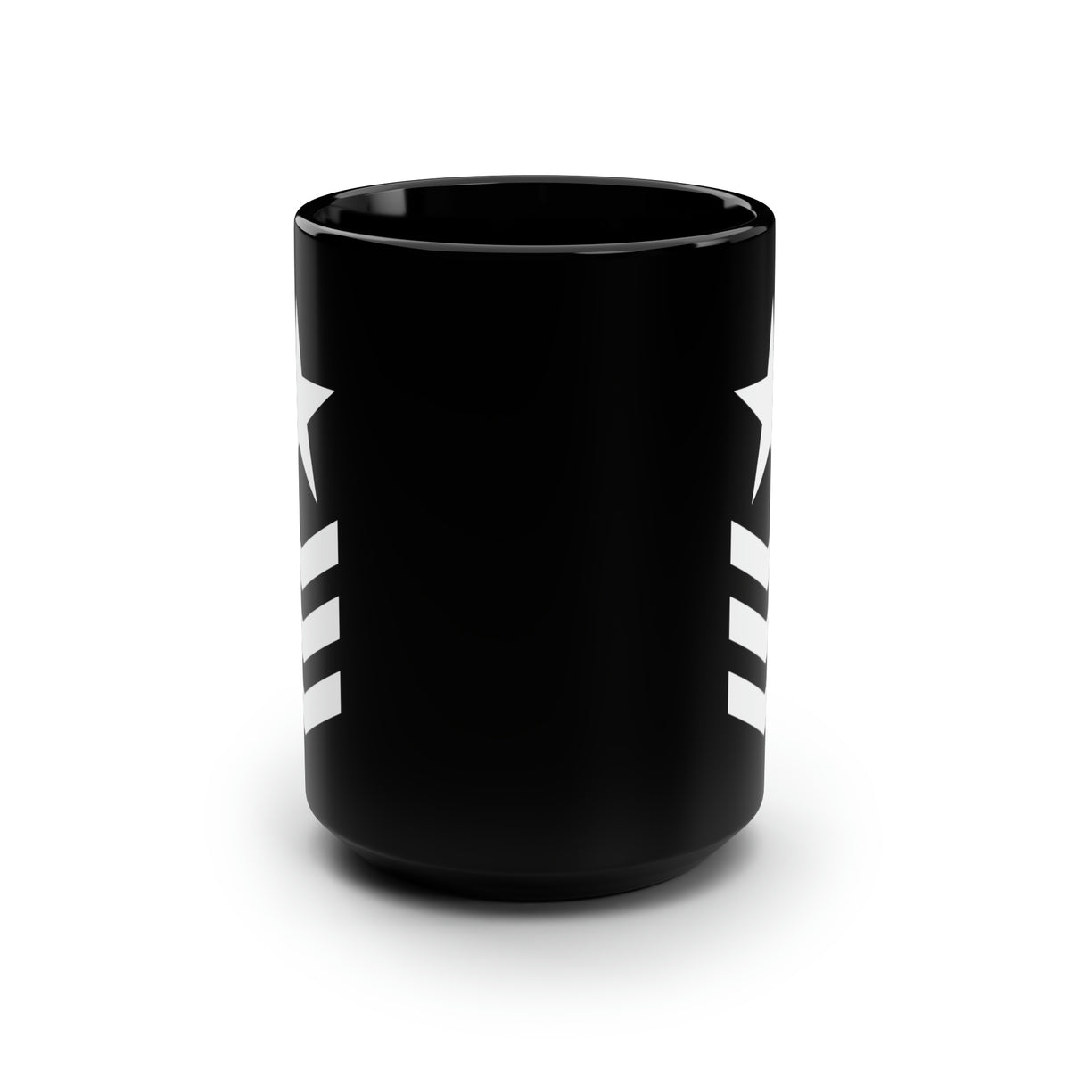 Star Chevron Black Mug 15oz